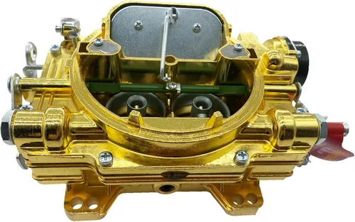 Miniatura 2 de 9906 Repuesto de carburador de 4 barriles para brida cuadrada de carburador de estrangulador eléctrico de 600 CFM (dorado)