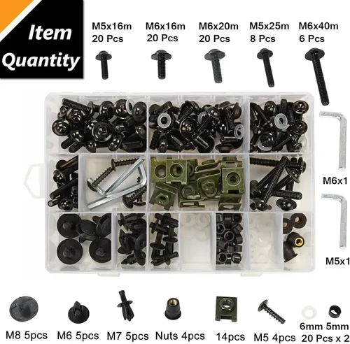 Miniatura 4 de Kit completo de pernos de carenado, tornillos y piezas de carrocería de reemplazo para motocicleta Kawasaki Suzuki Honda Ducati Yamaha BMW GSXR
