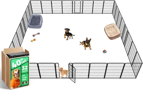 Miniatura 19 de FXW Homeplus Unleashed Corralito para Perros de Interior - Juego Sin Estrés y Seguro, Resistente de 24 Pulgadas 4 Paneles Corral para Cachorros