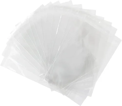 24/7 BAGS 200 bolsas de celofán autosellantes, 3 x 5 pulgadas con tira adhesiva, resellables, galletas, embalaje, recuerdos de fiesta, golosinas y