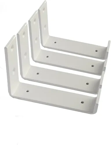 Soportes de estante 4 unidades de alta resistencia flotante de 6.0 pulgadas de largo x 4.0 pulgadas de alto x 1.5 pulgadas de ancho (Compatible con: