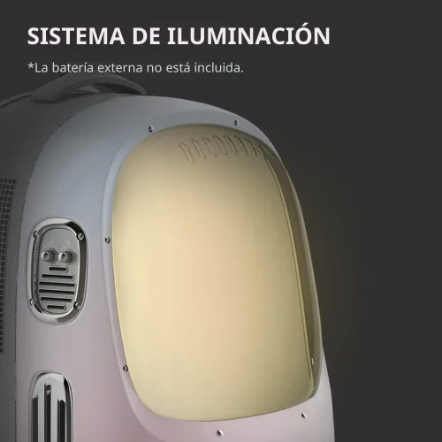 Miniatura 6 de PETKIT Mochila transportadora para gatos con ventilador incorporado y luz, mochila burbuja para mascotas aprobada por aerolíneas para gatitos