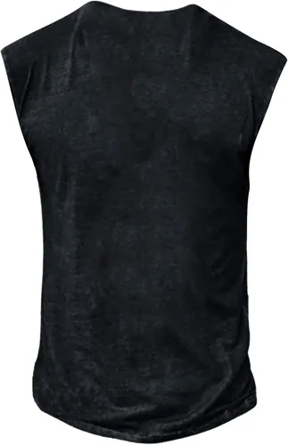 Miniatura 3 de Camisas para hombre, sin mangas, floral, tallas grandes y altas, ajustadas, básicas, deportivas