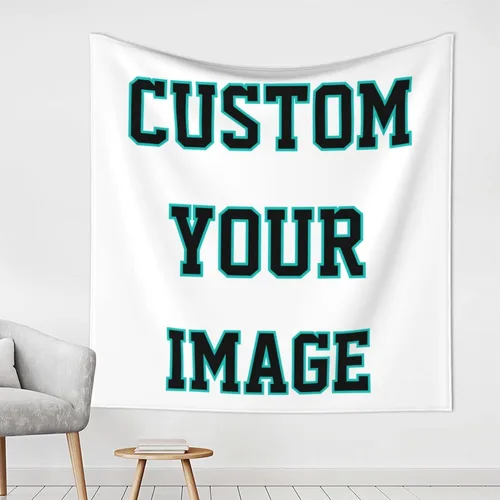 Miniatura 10 de Giabmiag Tapiz personalizado para subir imágenes personalizadas, telón de fondo para colgar en la pared, decoración de dormitorio, estética, 37 x 29