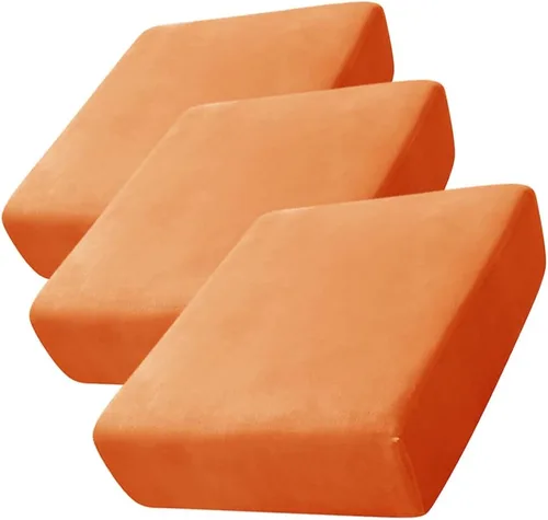 Miniatura 54 de CONRUSER Funda de cojín elástica de terciopelo suave, funda de cojín de felpa de terciopelo suave, funda de sofá, protector de muebles con parte
