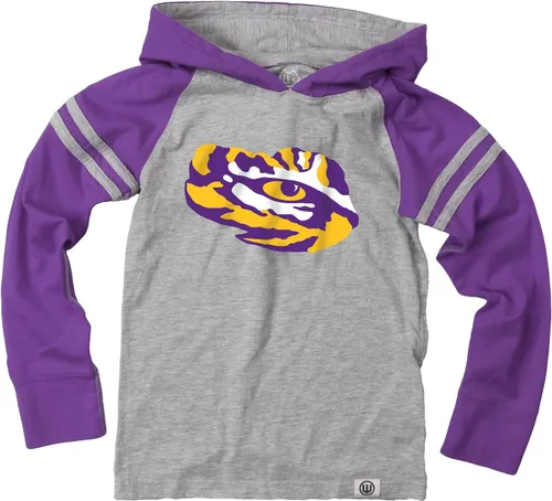 Miniatura 5 de Wes and Willy - Sudadera con capucha de manga larga para niños de universidad con rayas