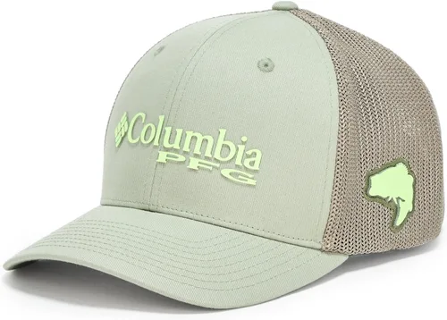 Miniatura 506 de Columbia - Gorra de malla con bandera con árboles unisex para adultos, corona alta