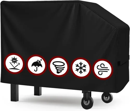 SHINESTAR Cubierta de Parrilla para Blackstone de 22" y 28" Cubierta de Parrilla de Estante Único con Capucha y Soporte, Cubierta Impermeable para