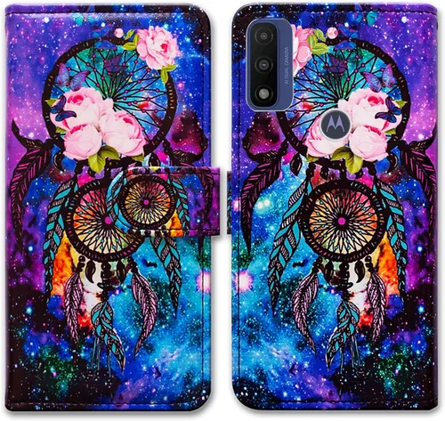 Miniatura 15 de Bcov Funda de piel con tapa para teléfono Motorola Moto G Pure/Power 2022 - Patrón de pájaro negro, ranura para tarjetas, bloqueo magnético, función