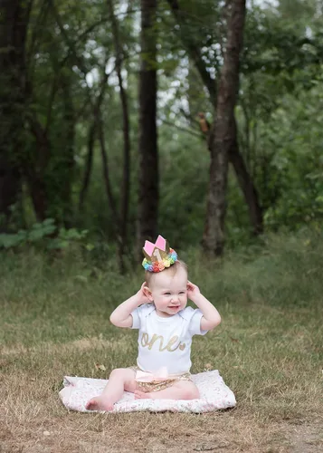 Miniatura 5 de Mameluco de bebé camisa para niña de primer cumpleaños con purpurina dorada 12-18 meses Blanco