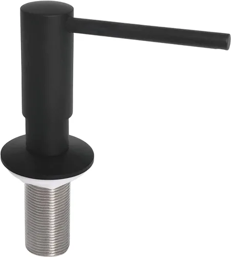 Miniatura 9 de EADOT Dispensador de jabón incorporado con cabezal de bomba de latón para fregadero de cocina en oro cepillado con recarga de botella de jabón de 17