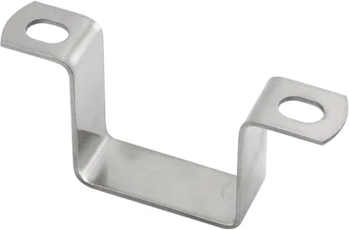 Miniatura 3 de (5 Pieces) M95x45mm Square Tube Bracket 304 Stainless Steel U Shape Metal Bracket Pipe Hanger Strap Hose Clamp With Screws