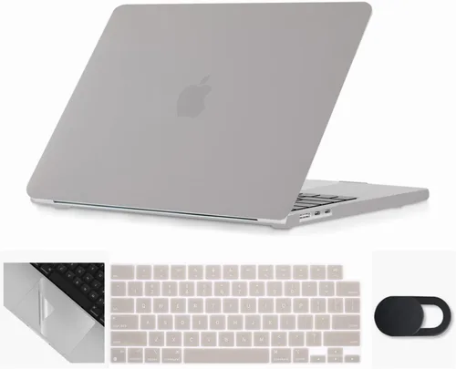 Miniatura 33 de Se7enline Compatible con MacBook Air 2024 de 15 pulgadas M4 M3 M2 A2941/A3114/A3241 Funda rígida para laptop Mac Air 15.3, cubierta protectora