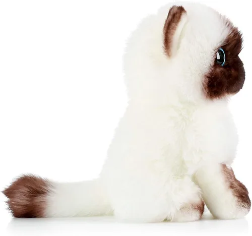 Miniatura 3 de Muñeco de peluche de gato siamés con emulación de peluche, juguete de peluche de gato siamés, el mejor regalo de cumpleaños, Navidad, gran regalo