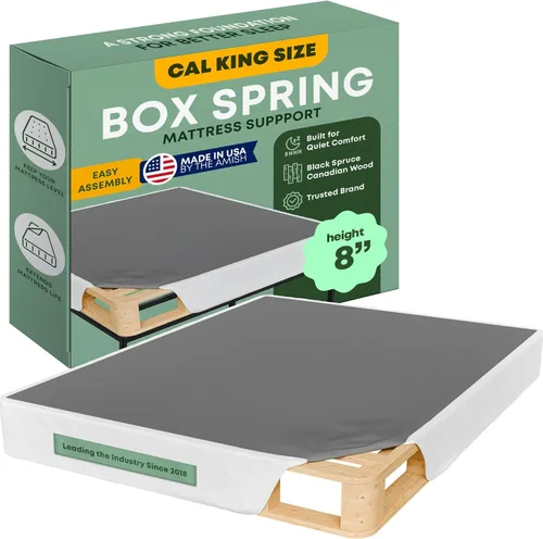 Miniatura 20 de Greaton, 10” Twin Box Spring Only for Twin Size Bed – Amish-Made in The USA – Solid Wood Mattress Foundation with Stable & Quiet Support