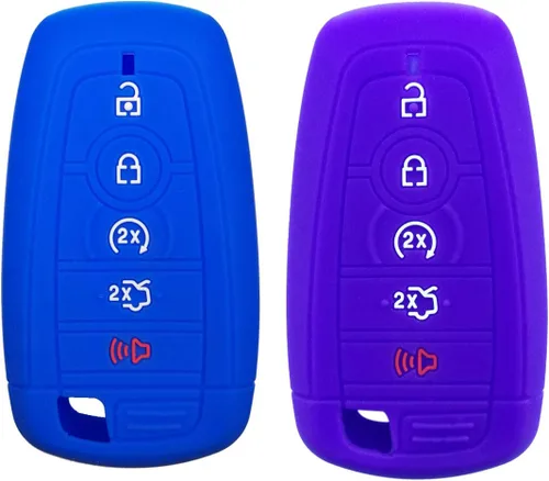 Miniatura 5 de 2 piezas Coolbestda Funda protectora completa para llavero remoto para Ford Bronco Mustang Fusion Raptor F250 F350 F450 F550 Edge Explorer