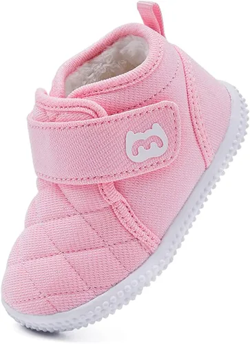 Miniatura 6 de BMCiTYBM - Botas de nieve para niños y niñas con forro de piel zapatos de invierno ligeros para exteriores niños pequeños