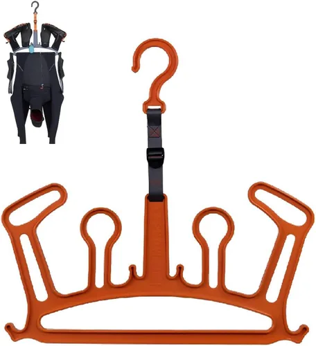 Miniatura 8 de c-monsta El colgador de traje de neopreno es un colgador resistente de secado rápido para trajes de neopreno, guantes y botas (gris V2)