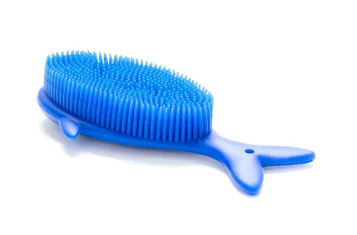 Miniatura 46 de Cepillo sensorial prémium para niños o autismo, limpiador corporal de silicona suave, 2 en 1, cepillos sensoriales para terapia ocupacional, esponja