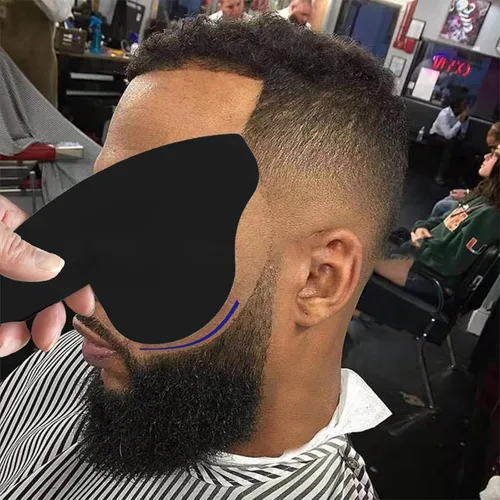 Miniatura 4 de Tabla de relleno de línea capilar multiusos para corte de pelo y peluquería (negro)