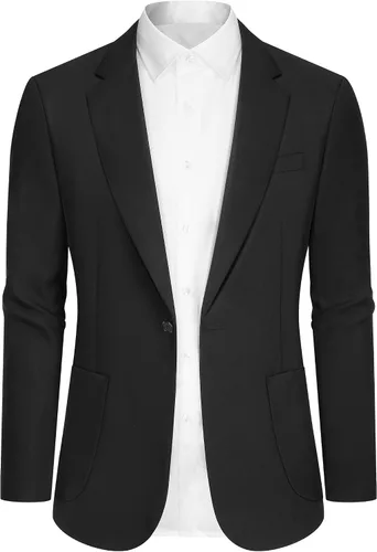 Miniatura 8 de Blazer casual para hombre, chaqueta de lino ajustada, chaquetas de traje para hombre, blazer casual, abrigo deportivo, trajes de lino