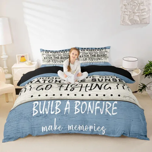 Miniatura 28 de Erosebridal Funda de edredón de ancla náutica, juego de ropa de cama con brújula oceánica, tamaño individual para niños, adolescentes, adultos