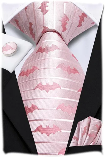 Miniatura 83 de Hi-Tie Corbatas de seda para hombre, diseño de cachemira a rayas, con bolsillo, gemelos cuadrados, conjunto formal de negocios