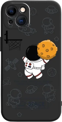 Miniatura 27 de Yonds Queen para iPhone 7 Plus / 8 Plus, linda funda con diseño de astronauta de dibujos animados, elegante parachoques de TPU suave, protectora