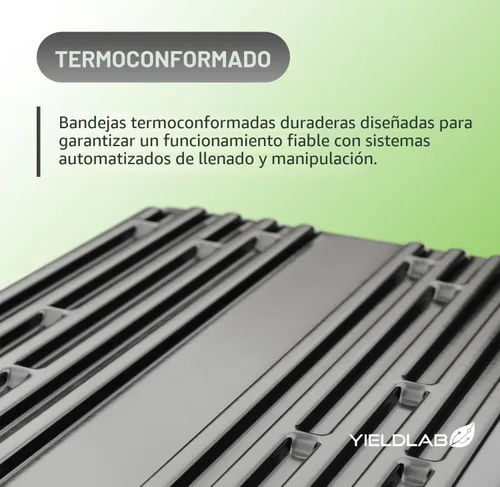Miniatura 3 de Bandeja de propagación de plantas de plástico negro de 10 x 20 pulgadas (paquete de 10) - Bandejas de cultivo para jardín, plantación, plántulas