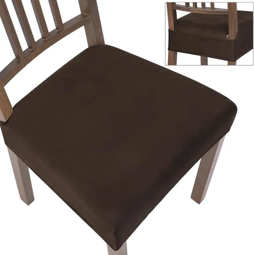 Miniatura 30 de SearchI Juego de 6 Fundas de Asiento para Sillas de Comedor Elásticas, Fundas de Asiento Suave Extraíbles y Lavables para Sillas de Comedor, Flor