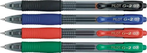 Miniatura 2 de Pilot G2 - Bolígrafos de gel premium con punta gruesa, bolígrafos de tinta gel, 1 mm, paquete de 4, colores clásicos surtidos - Ideal para escritura