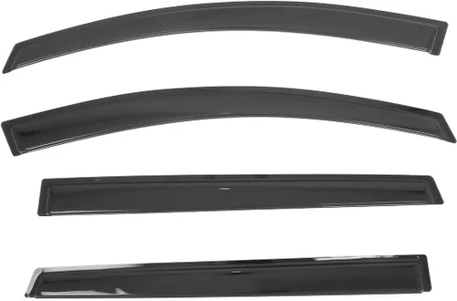 Deflectores de ventana lateral, compatibles con Chevrolet Equinox EV 2024-2026, cinta en acrílico ahumado/tintado, 4 piezas, protectores de lluvia