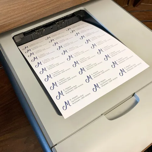 Miniatura 6 de Etiquetas de envío de direcciones imprimibles de fácil despegado, 1 pulgada x 2 5/8 pulgadas Adhesivo personalizable Blanco 300 etiquetas