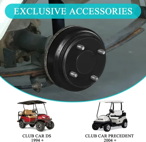 Miniatura 5 de Tambores de freno trasero para carrito de golf para Club Car DS 1995 en adelante y Precedent 2004 en adelante de hierro fundido de servicio pesado