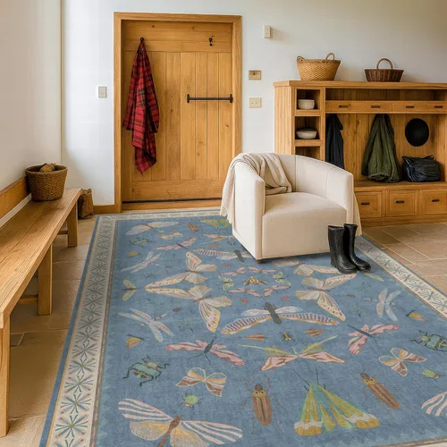 Miniatura 36 de Hazo Haus Alfombra de Baño Bohemia Lavable 2x3, Alfombras Pequeñas para Cocina, Tocador, Puerta Principal Entrada Interior, Antideslizante Pelo Bajo