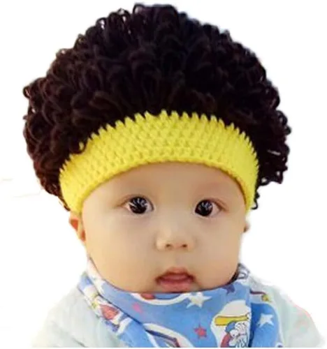 Sombreros con peluca para niños WeeH, sombreros de cosplay para Halloween, invierno, con diadema para niño o niña