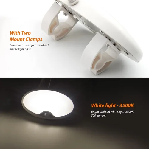 Miniatura 2 de Dream lighting Luz de litera portátil para caravana emergente (Pop up Camper) de 12 voltios, lámpara de techo interior para RV con enchufe