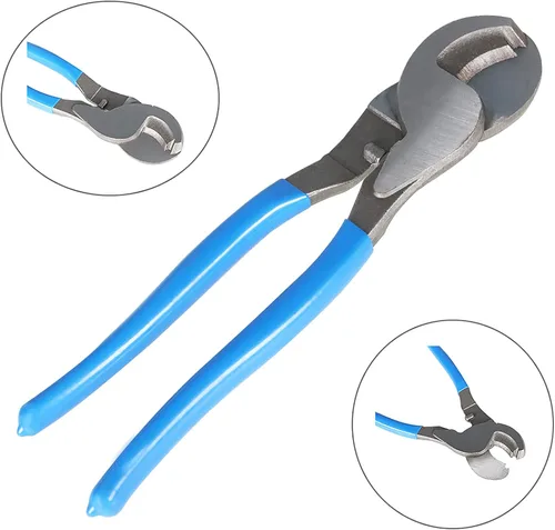 Miniatura 3 de findmall Herramienta de prensado de cables de batería de 6-50 mm² con cortador de cables para 10, 8, 6, 4, 2 y 1/0 AWG, corte de cable de alambre