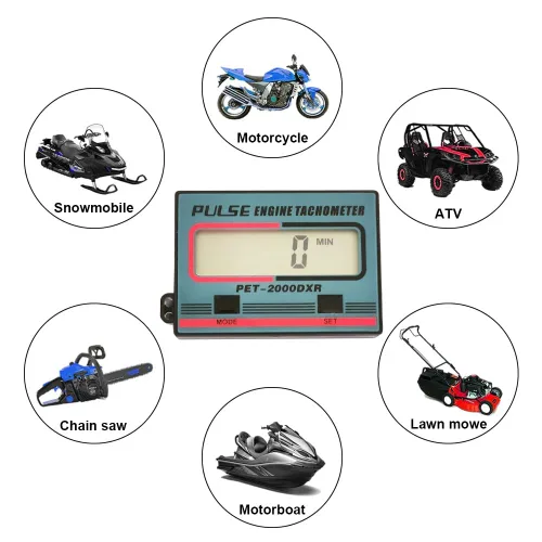 Miniatura 6 de Medidor digital de rpm, tacómetro de pulso de inducción, medidor de horas para motores pequeños, motosierras, cortadoras de césped, motocicletas