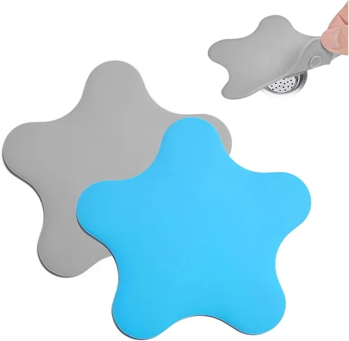 Paquete de 2 tapones de drenaje para bañera, adorable cubierta universal de silicona para drenaje de baño, regalo para bebés, hermosa ilustración de