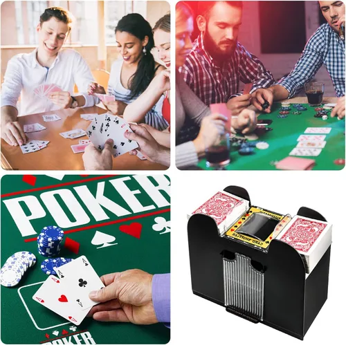 Miniatura 2 de Unniweei Automatic Card Shuffler, Battery-Operated Electric Shuffler, Casino Card Game for Poker, Home Card Game, UNO, Phase10, Texas Hold'em
