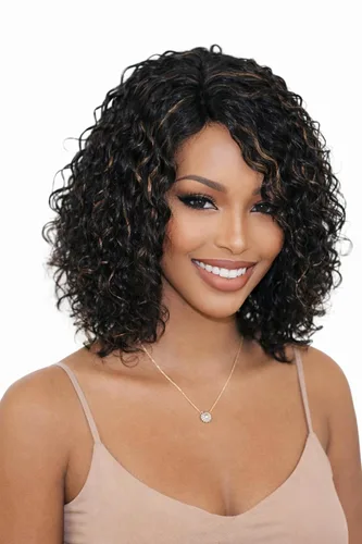 Miniatura 25 de Peluca de cabello humano rizado profundo de 12 pulgadas para mujer, peluca de encaje frontal sin pegamento, cabello Remy brasileño rizado Jerry