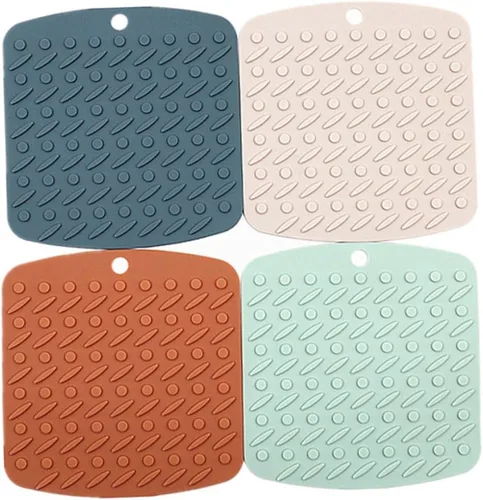 Miniatura 9 de Almohadilla de aislamiento de silicona multifuncional resistente al calor para utensilios de cocina, soportes para ollas, alfombrilla