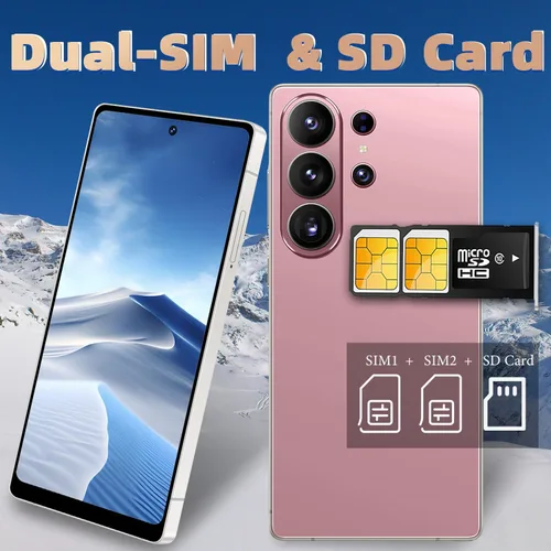 Miniatura 5 de Smartphone Android desbloqueado de 12+512 GB, pantalla HD de 6.9 pulgadas, batería de 4500 mAh, cámara dual de 21+8 MP, doble SIM, identificación