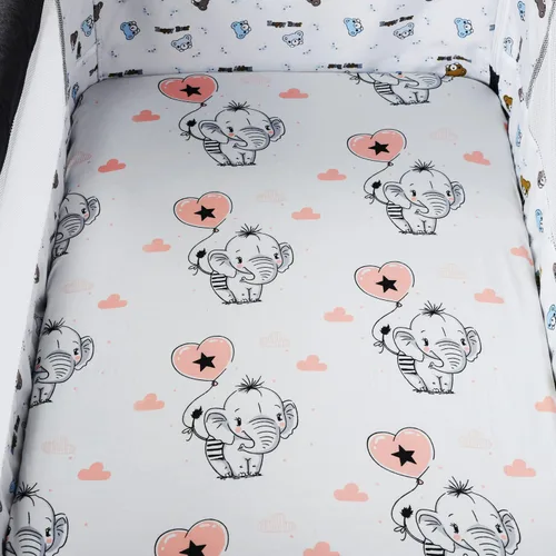 Miniatura 3 de Juego de funda para cambiador, paquete de 3 unidades, tejido de punto ultra suave para bebés, niños y niñas, flamenco elefante y león Flamenco