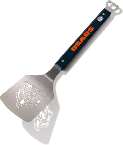 Miniatura 34 de YouTheFan NFL Sportula (espátula) de acero inoxidable de 18 pulgadas con abrebotellas