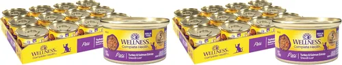 Miniatura 23 de Wellness Complete Health Paté Alimento Húmedo para Gatos Adultos, Natural, Rico en Proteínas, Sin Granos, 3 Onzas, Paquete de 24, (Pollo)