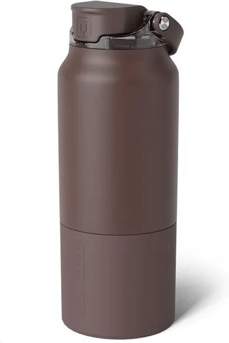 Miniatura 37 de BrüMate Rise - Botella de agua de 18 onzas con popote de silicona cubierto Botella de agua para niños aislada 100% a prueba de fugas Base apta