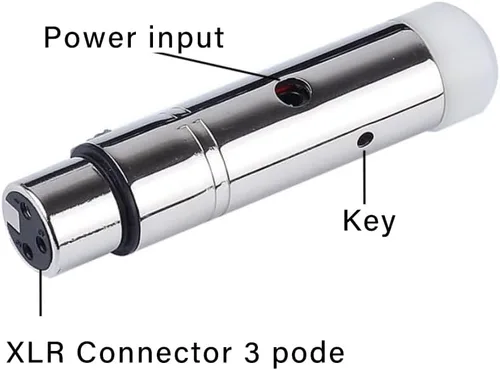 Miniatura 3 de DMX inalámbrico, 2.4G DMX 512 1 receptores femeninos versión corta para etapa PAR luz de fiesta