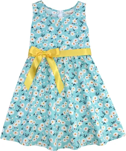 Miniatura 51 de Vestido de verano para niña, de algodón, con diseño floral